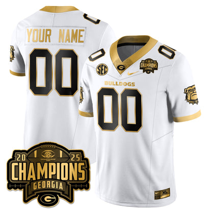 UGA Vapor Limited Gold Jersey - SEC Football Champions - All Stitched