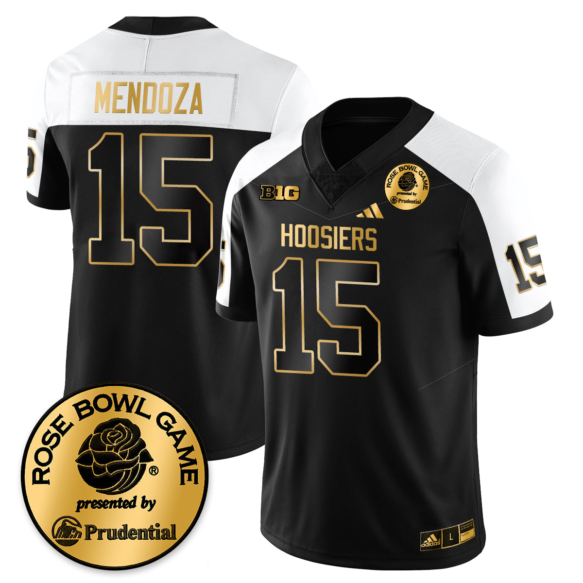 Indiana Hoosiers Vapor Limited Football Gold Jersey - Rose Bowl - All Stitched