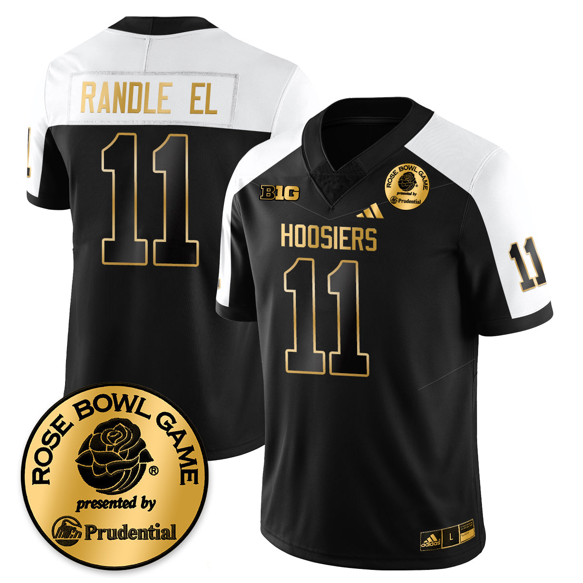Indiana Hoosiers Vapor Limited Football Gold Jersey - Rose Bowl - All Stitched