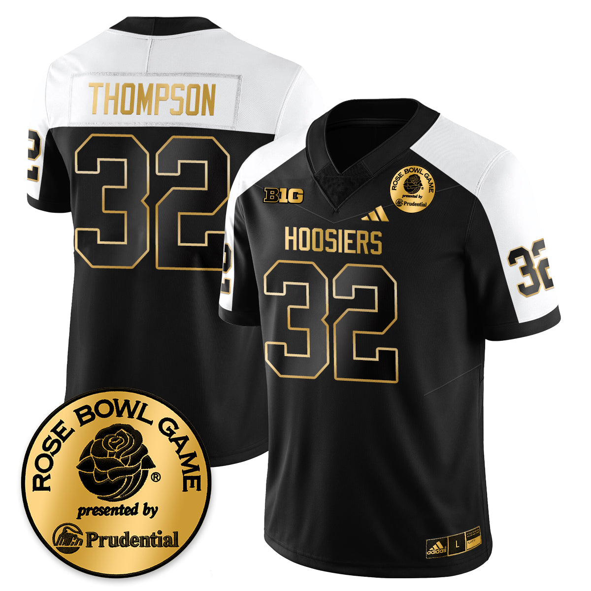 Indiana Hoosiers Vapor Limited Football Gold Jersey - Rose Bowl - All Stitched