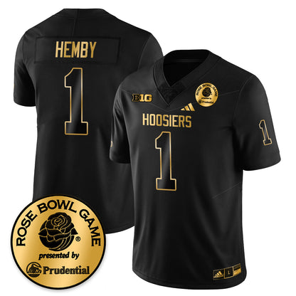 Indiana Hoosiers Vapor Limited Football Gold Jersey - Rose Bowl - All Stitched