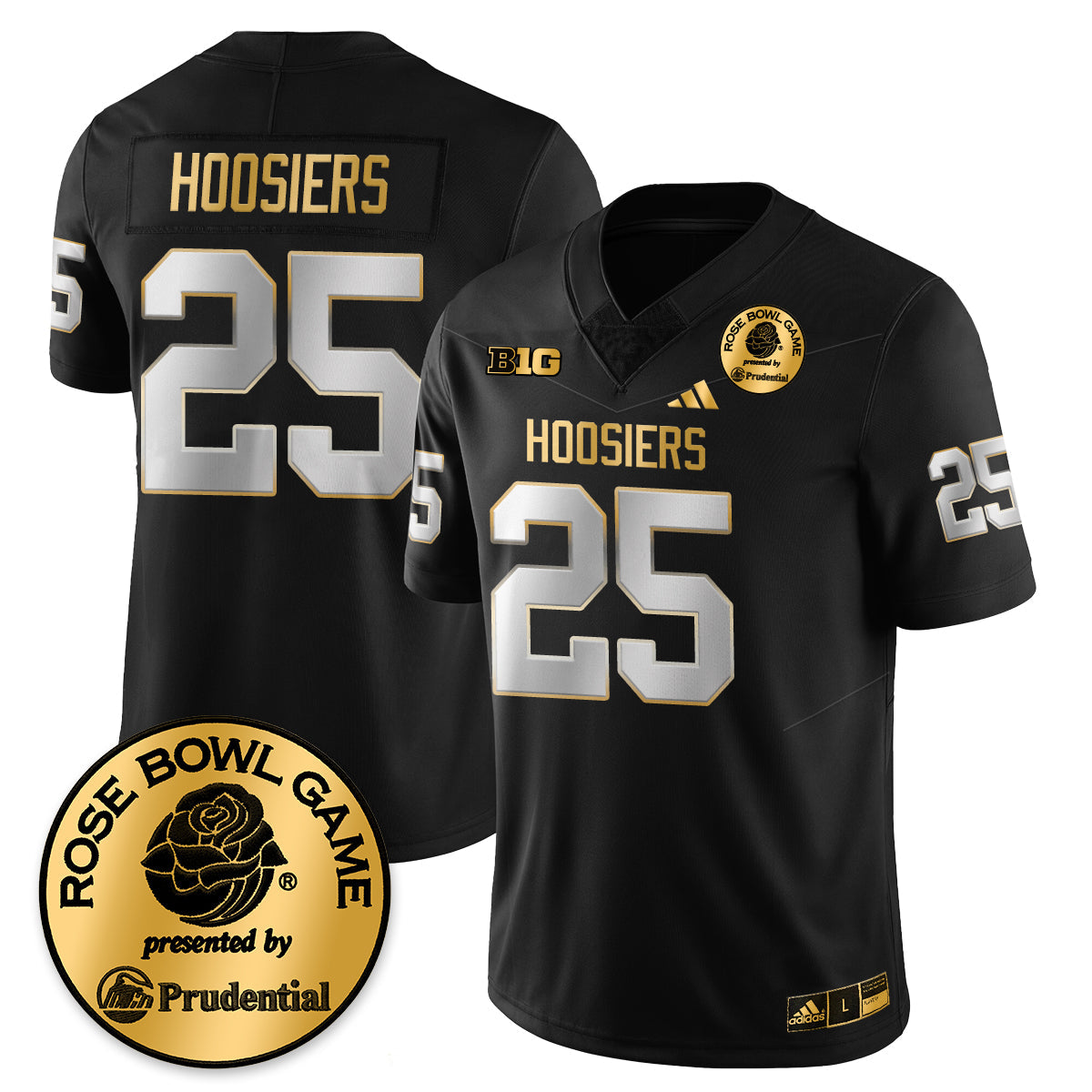 Indiana Hoosiers Vapor Limited Football Gold Jersey - Rose Bowl - All Stitched