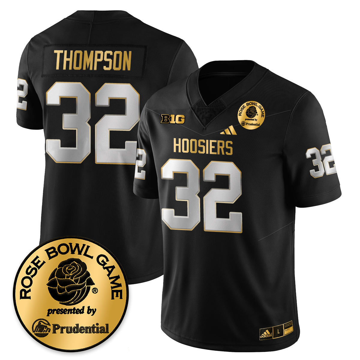 Indiana Hoosiers Vapor Limited Football Gold Jersey - Rose Bowl - All Stitched