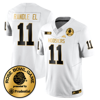 Indiana Hoosiers Vapor Limited Football Gold Jersey - Rose Bowl - All Stitched