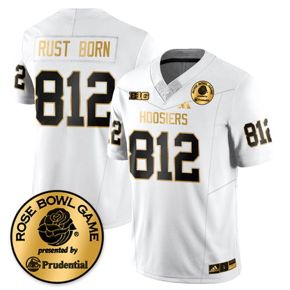 Indiana Hoosiers Vapor Limited Football Gold Jersey - Rose Bowl - All Stitched