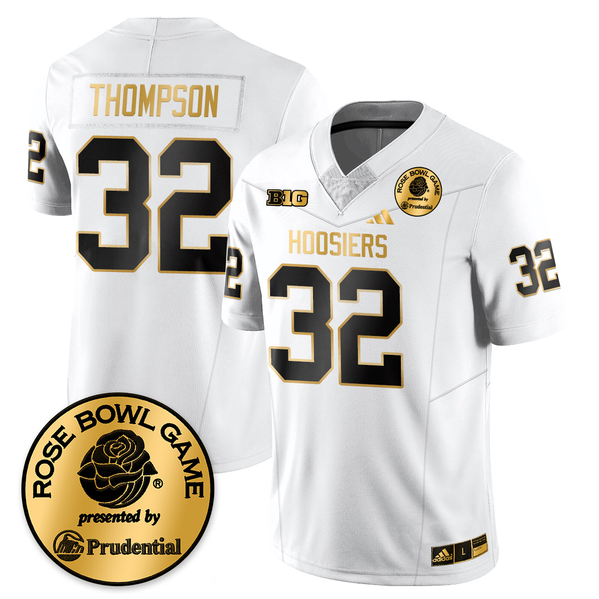 Indiana Hoosiers Vapor Limited Football Gold Jersey - Rose Bowl - All Stitched