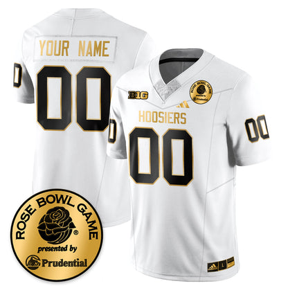 Indiana Hoosiers Vapor Limited Football Gold Jersey - Rose Bowl - All Stitched