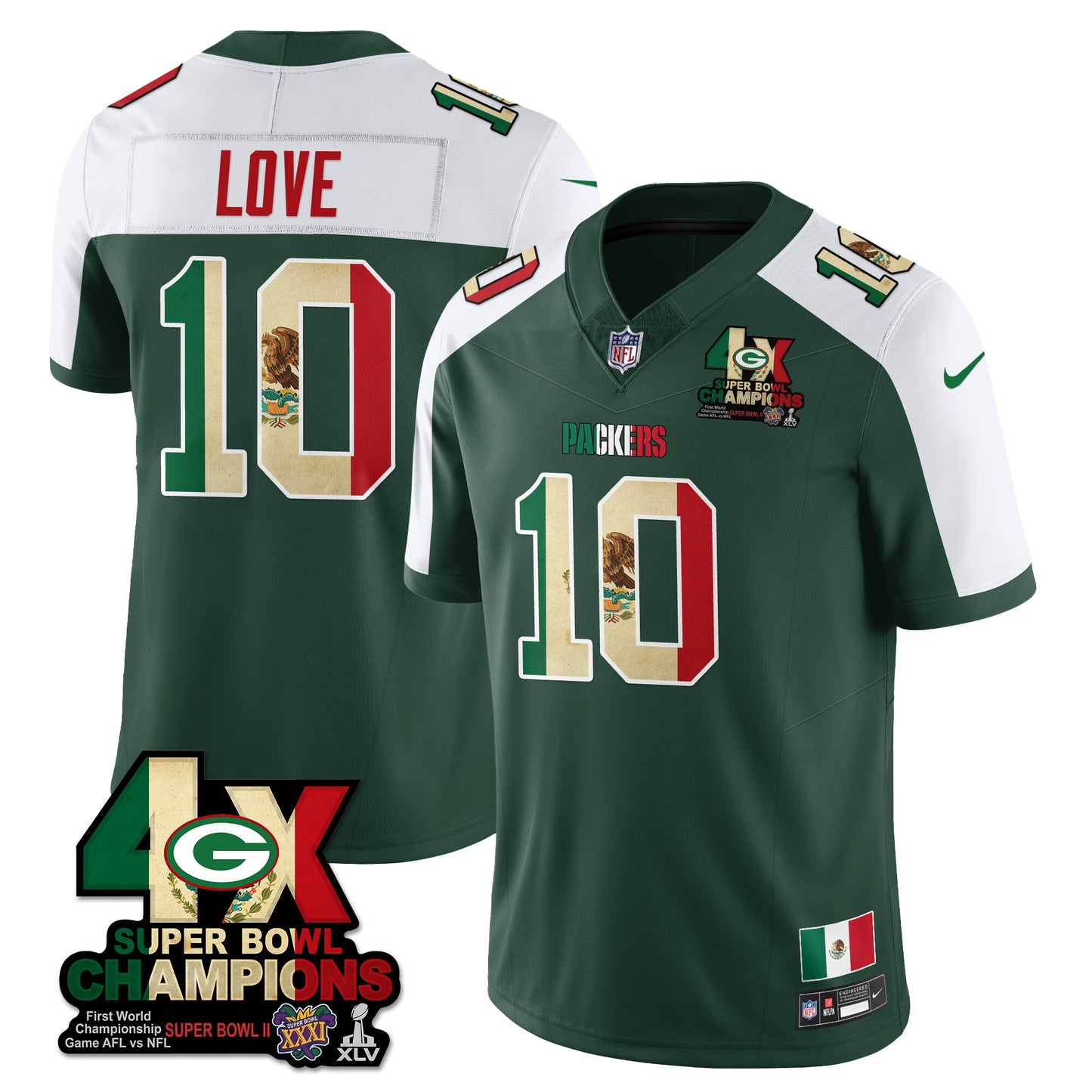 GB Mexico Vapor Limited Jersey - All Stitched