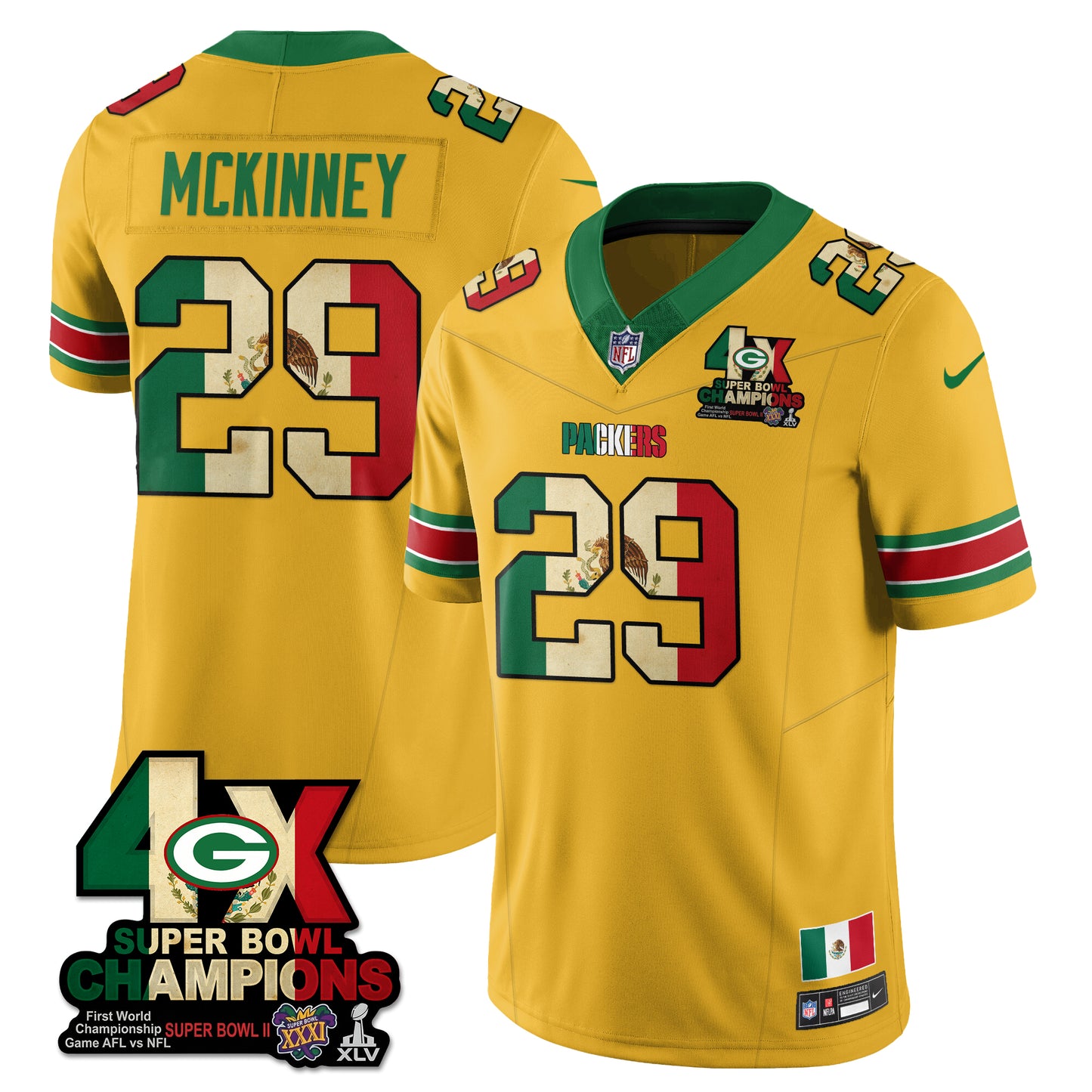 GB Mexico Vapor Limited Jersey - All Stitched