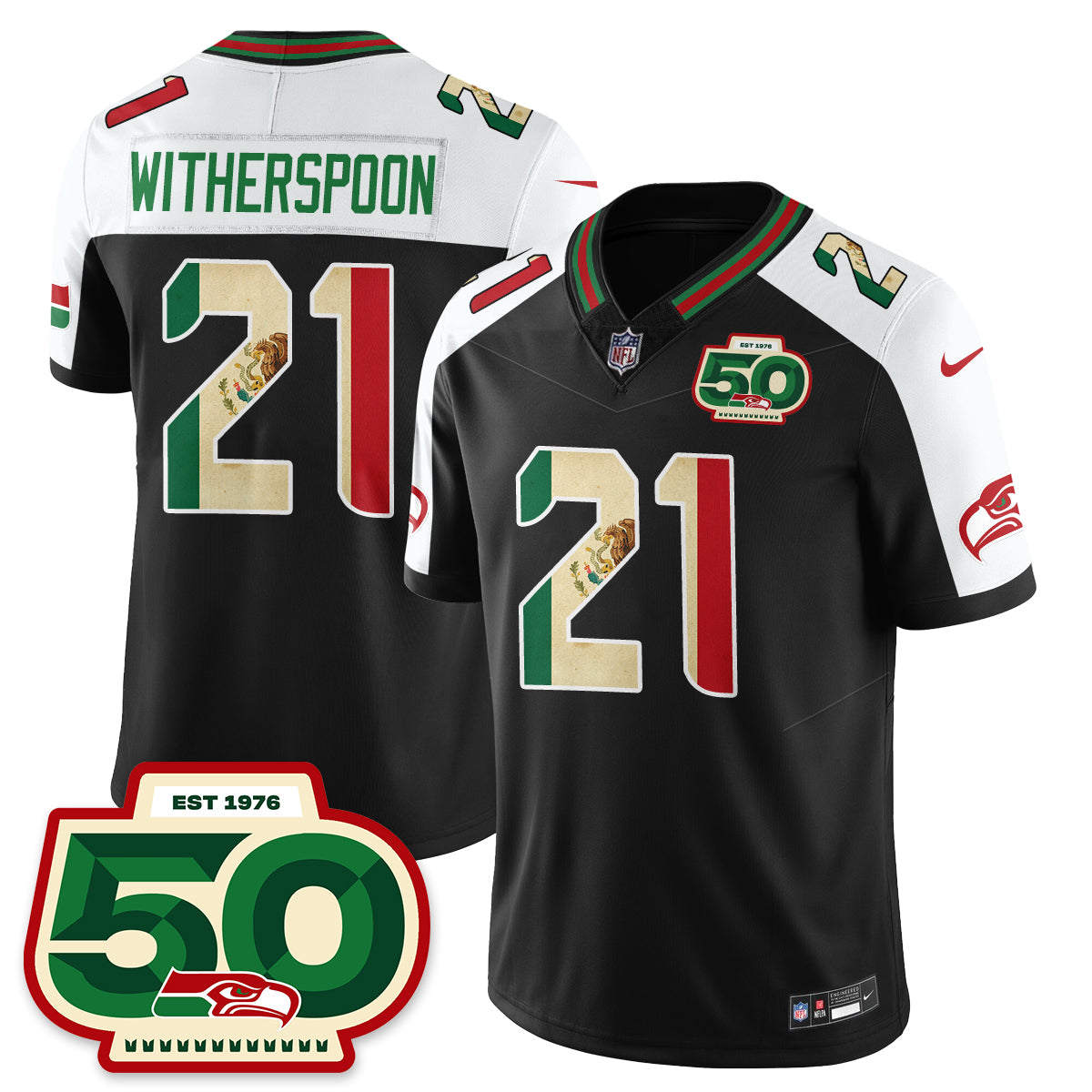 Seattle Seahawks Mexico Vapor Limited Jersey - All Stitched