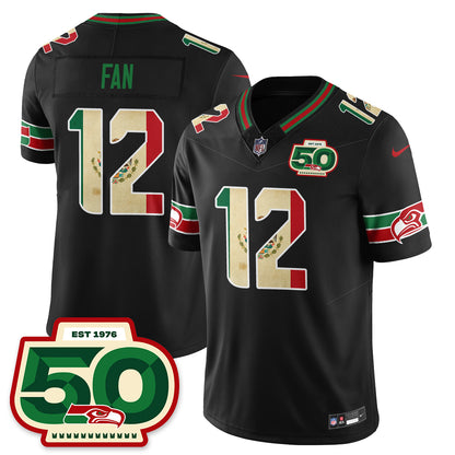 Seattle Seahawks Mexico Vapor Limited Jersey - All Stitched