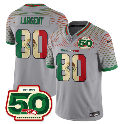 Seattle Seahawks Mexico Vapor Limited Jersey - All Stitched