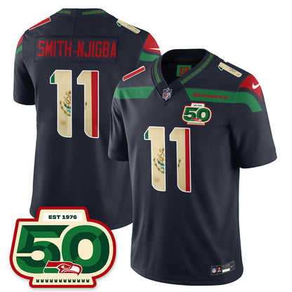 Seattle Seahawks Mexico Vapor Limited Jersey - All Stitched