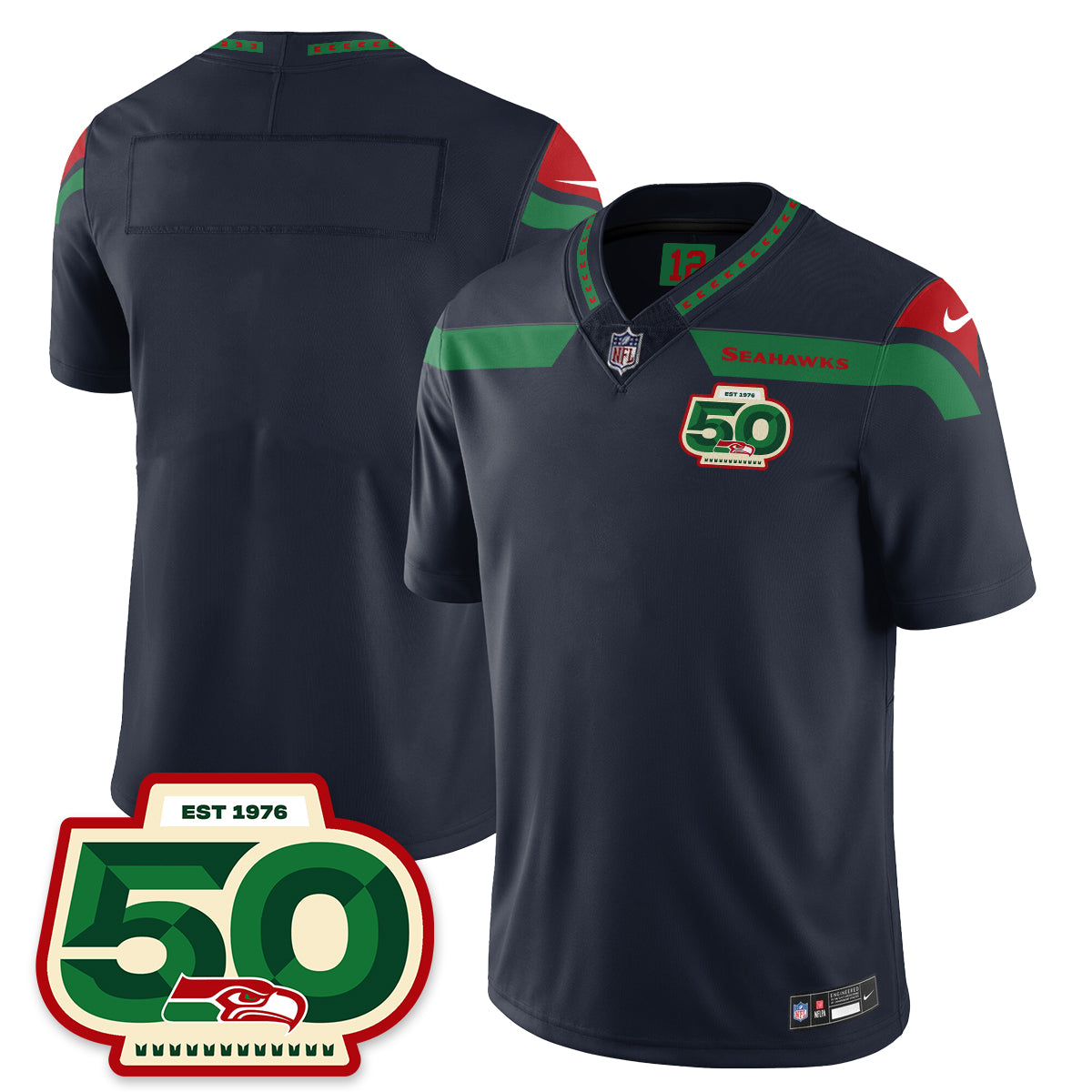 Seattle Seahawks Mexico Vapor Limited Jersey - All Stitched