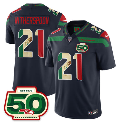 Seattle Seahawks Mexico Vapor Limited Jersey - All Stitched