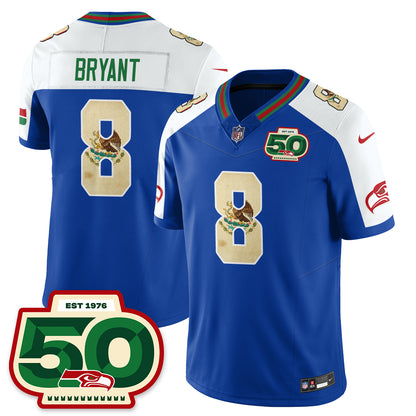 Seattle Seahawks Mexico Vapor Limited Jersey - All Stitched
