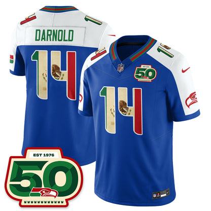 Seattle Seahawks Mexico Vapor Limited Jersey - All Stitched