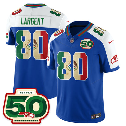 Seattle Seahawks Mexico Vapor Limited Jersey - All Stitched