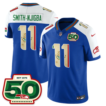 Seattle Seahawks Mexico Vapor Limited Jersey - All Stitched