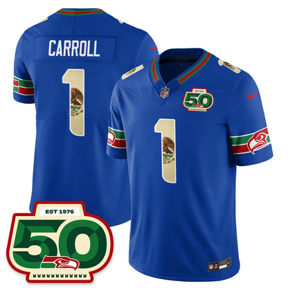 Seattle Seahawks Mexico Vapor Limited Jersey - All Stitched