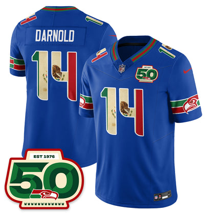 Seattle Seahawks Mexico Vapor Limited Jersey - All Stitched