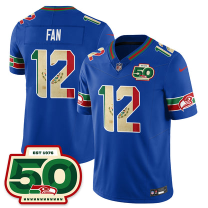 Seattle Seahawks Mexico Vapor Limited Jersey - All Stitched