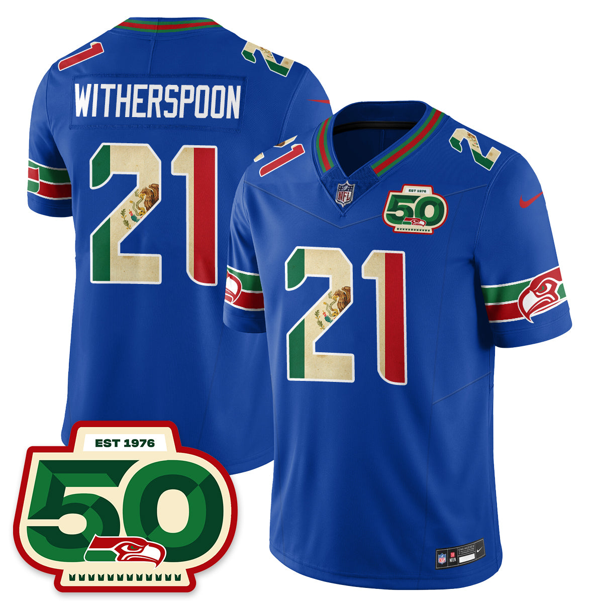 Seattle Seahawks Mexico Vapor Limited Jersey - All Stitched