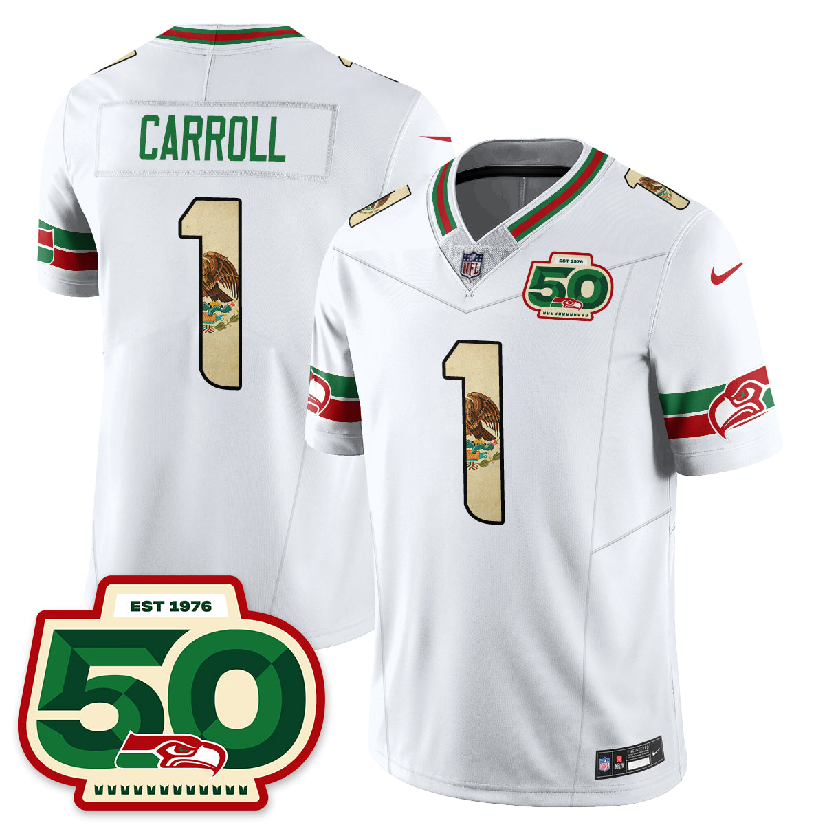 Seattle Seahawks Mexico Vapor Limited Jersey - All Stitched