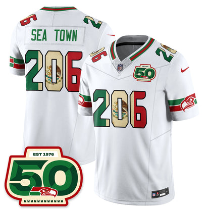 Seattle Seahawks Mexico Vapor Limited Jersey - All Stitched