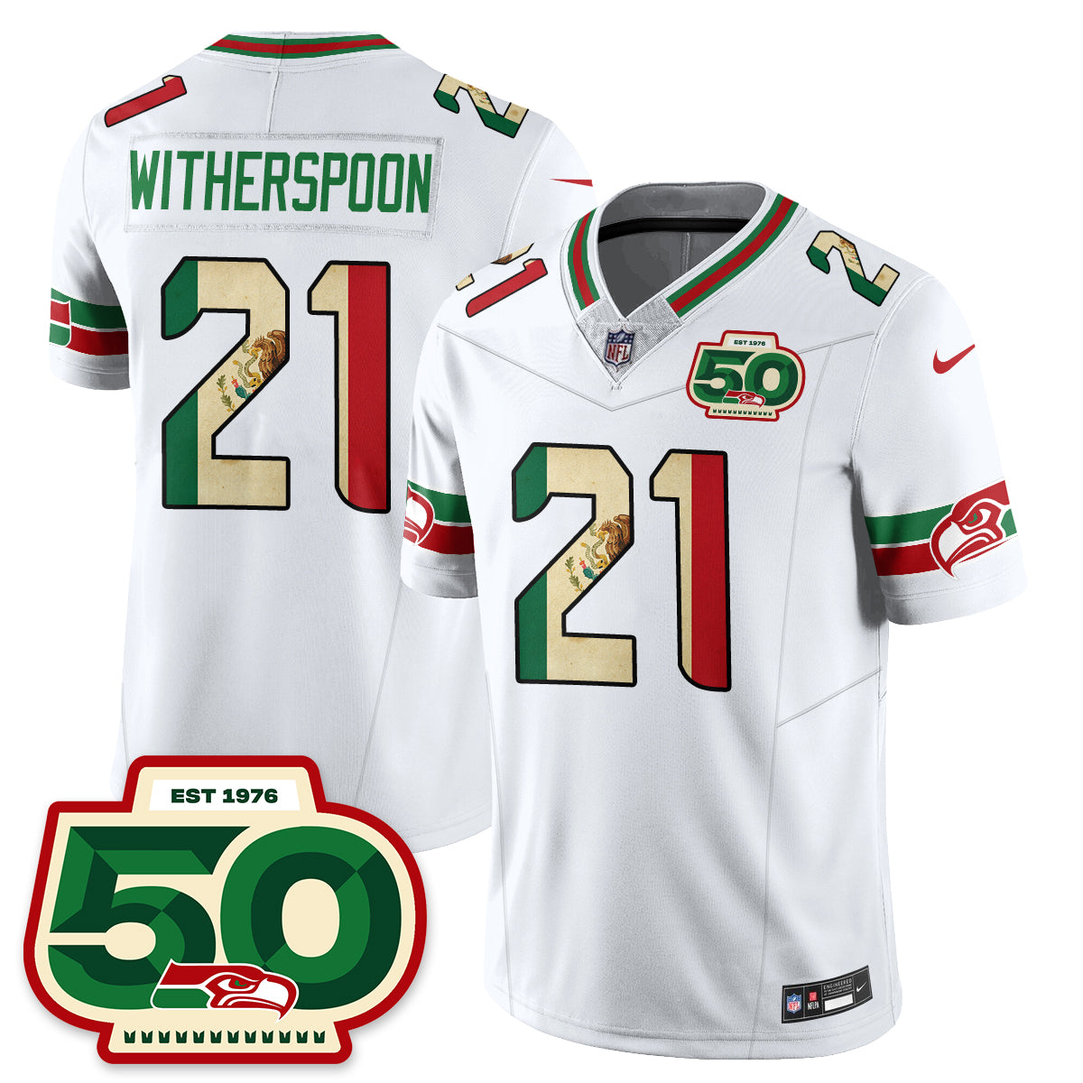 Seattle Seahawks Mexico Vapor Limited Jersey - All Stitched