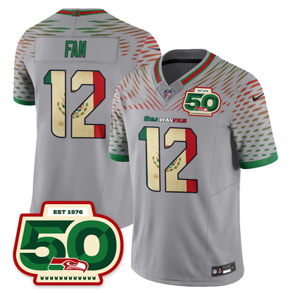 Seattle Seahawks Mexico Vapor Limited Jersey - All Stitched