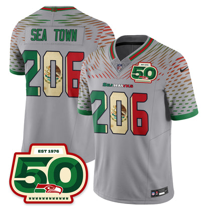 Seattle Seahawks Mexico Vapor Limited Jersey - All Stitched