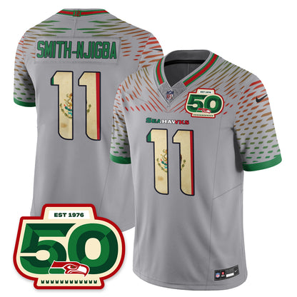 Seattle Seahawks Mexico Vapor Limited Jersey - All Stitched