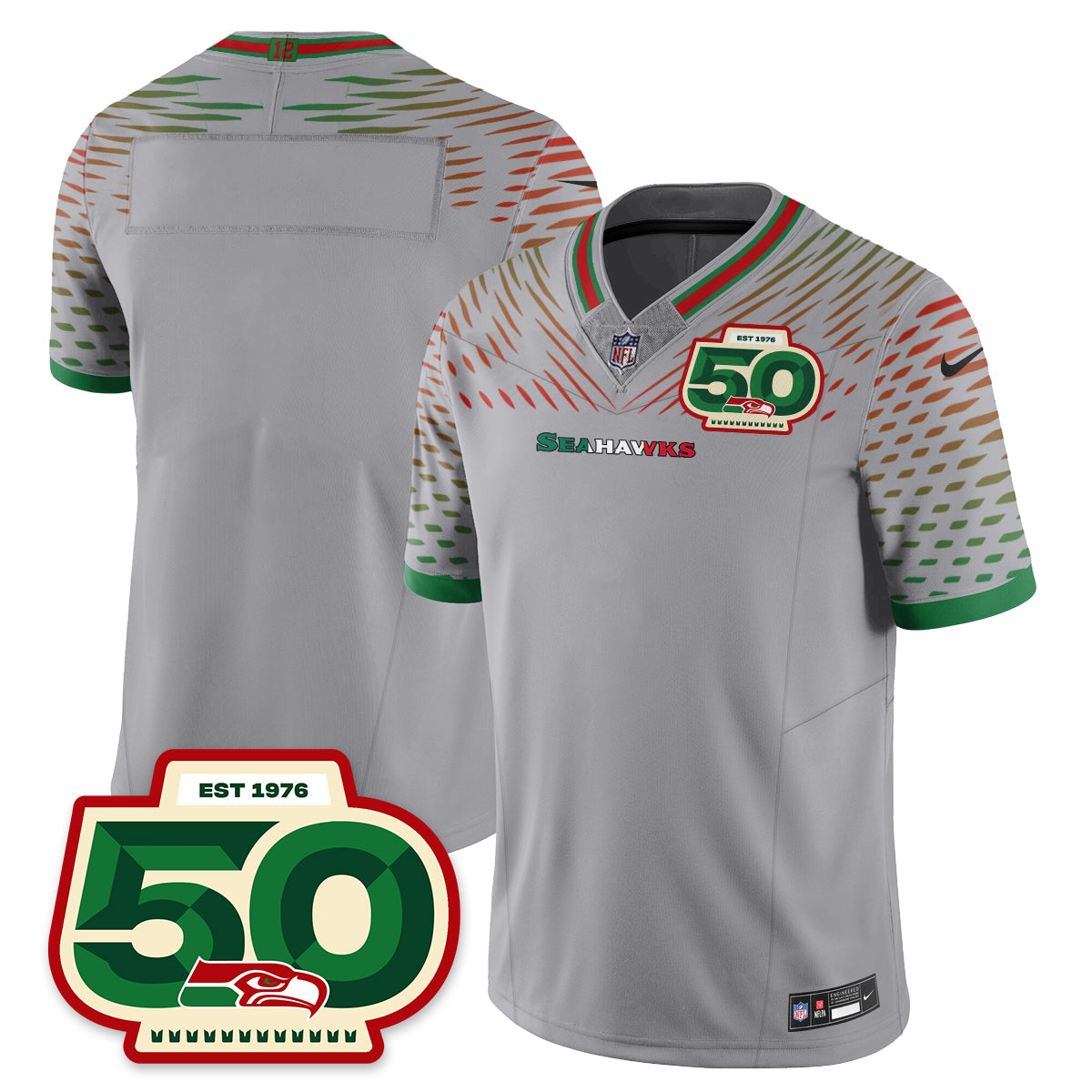 Seattle Seahawks Mexico Vapor Limited Jersey - All Stitched