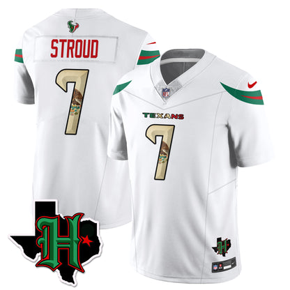 HOU Mexico Vapor Limited Jersey - All Stitched
