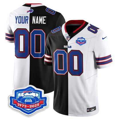 BUF Split Vapor Limited Custom Jersey - All Stitched