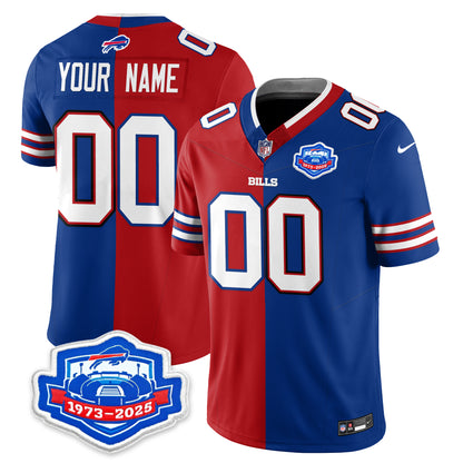 BUF Split Vapor Limited Custom Jersey - All Stitched