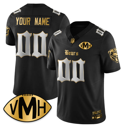 Custom CHI VMH Tribute Patch Vapor Limited Gold Jersey - All Stitched