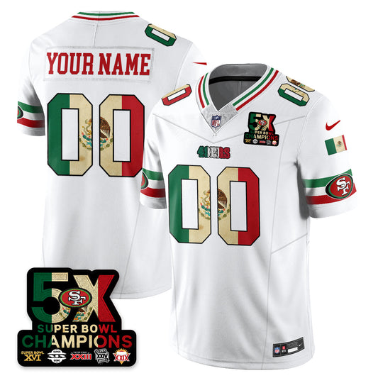 Custom SF Mexico Vapor Limited Jersey - All Stitched