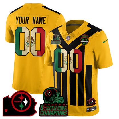 PIT 6-Time Champions Mexico Vapor Limited Jersey - All Stitched