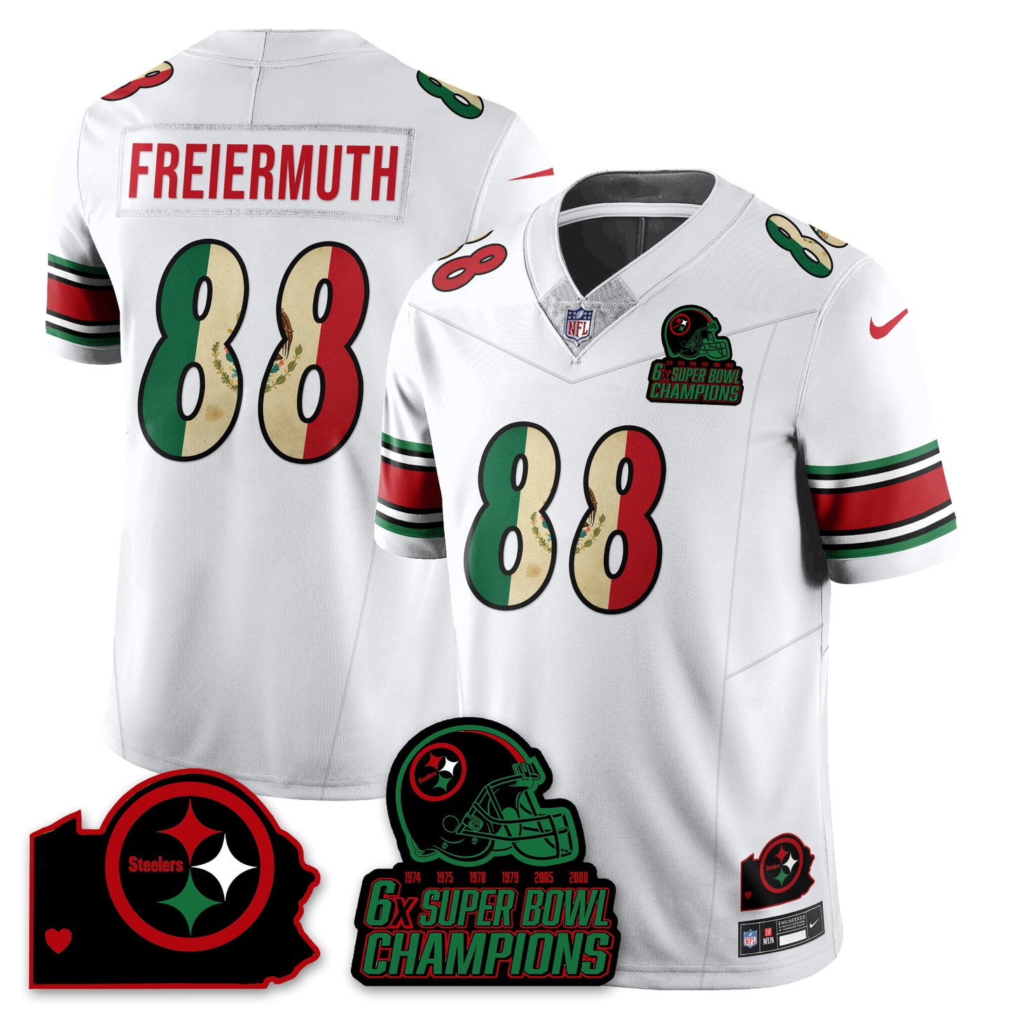 PIT 6-Time Champions Mexico Vapor Limited Jersey - All Stitched