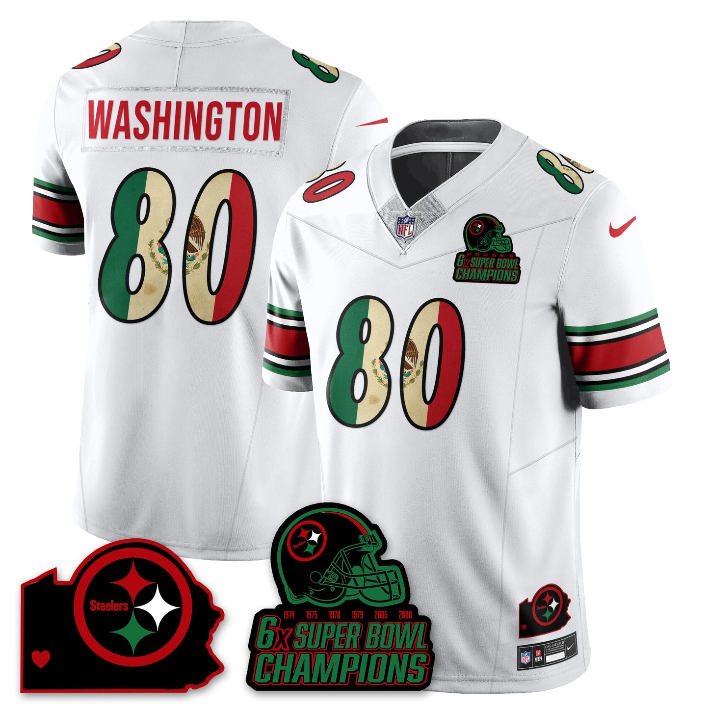 PIT 6-Time Champions Mexico Vapor Limited Jersey - All Stitched