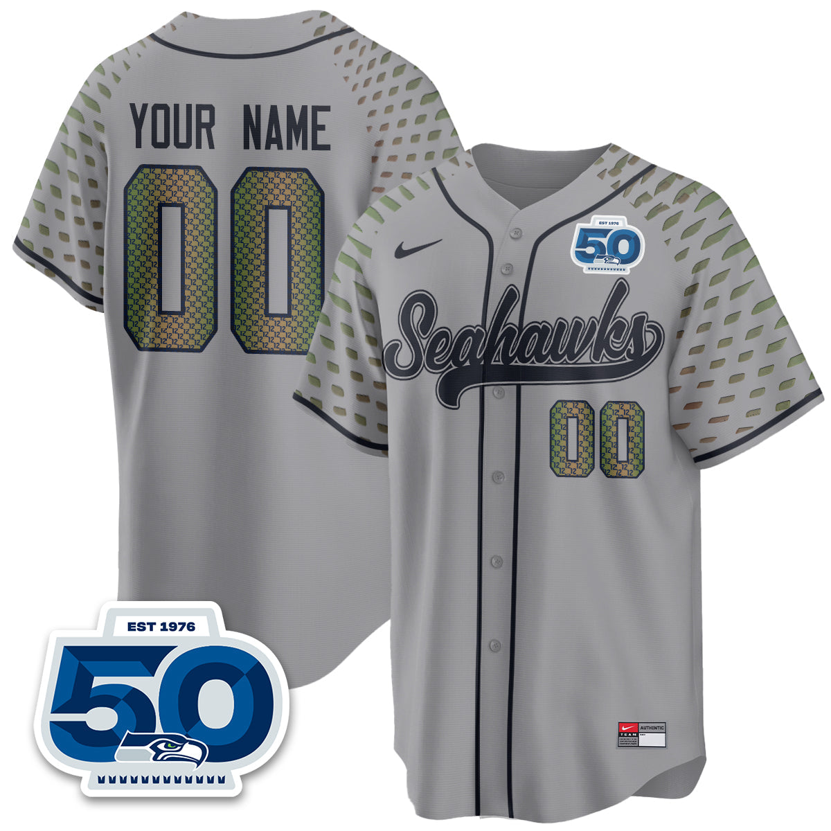 Seattle Seahawks 2025 Rivalries Vapor Limited Baseball Jersey - All Stitched