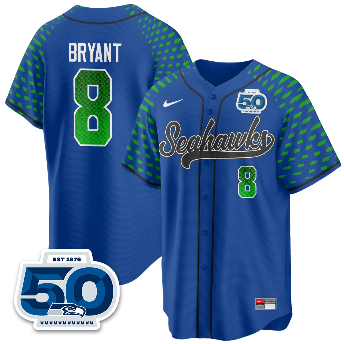 Seattle Seahawks 2025 Rivalries Vapor Limited Baseball Jersey - All Stitched