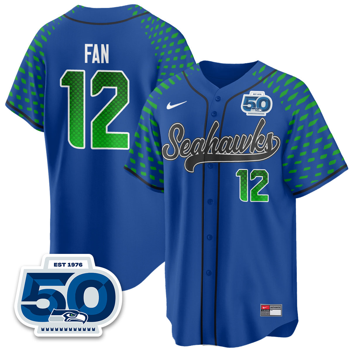 Seattle Seahawks 2025 Rivalries Vapor Limited Baseball Jersey - All Stitched