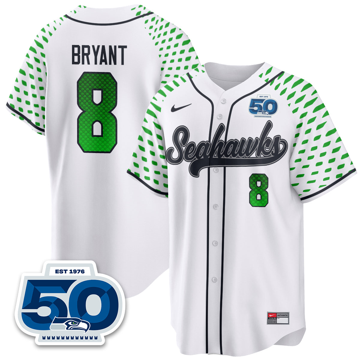 Seattle Seahawks 2025 Rivalries Vapor Limited Baseball Jersey - All Stitched