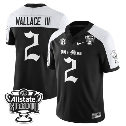 Ole Miss Rebels 2025 Sugar Bowl Gothic Vapor Limited Football Jersey - All Stitched