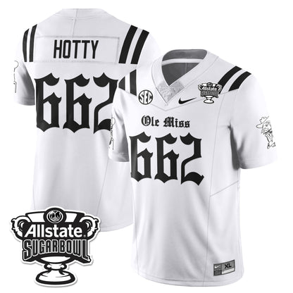Ole Miss Rebels 2025 Sugar Bowl Gothic Vapor Limited Football Jersey - All Stitched