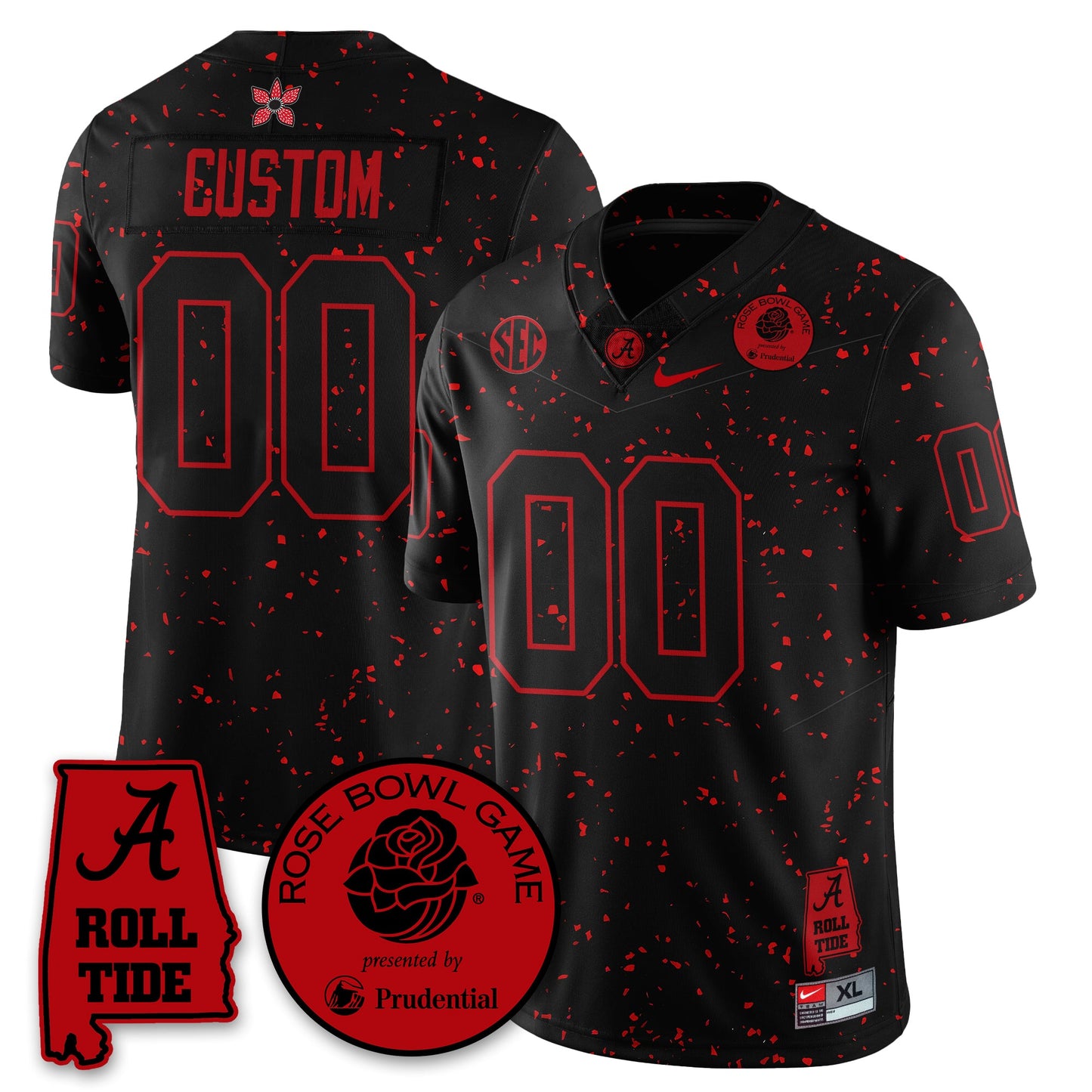 BAMA Stranger Things Rose Bowl Vapor Limited Football Jersey - All Stitched