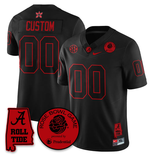 Custom BAMA Stranger Things Rose Bowl Vapor Limited Football Jersey - All Stitched